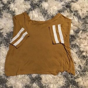Mustard crop top